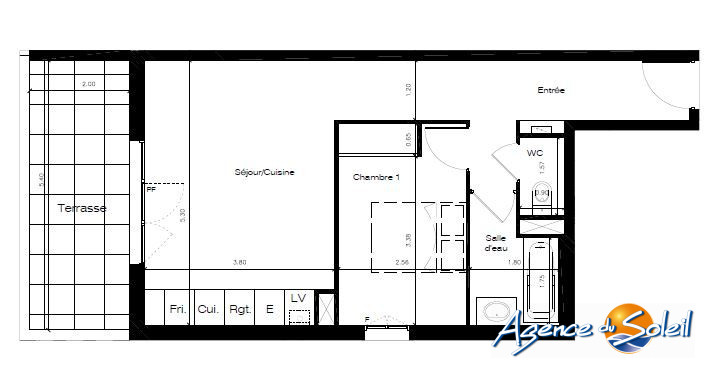 Terrasse - Appartement Frontignan (Réf. 33-8081-AGENCEDUSOLEIL)