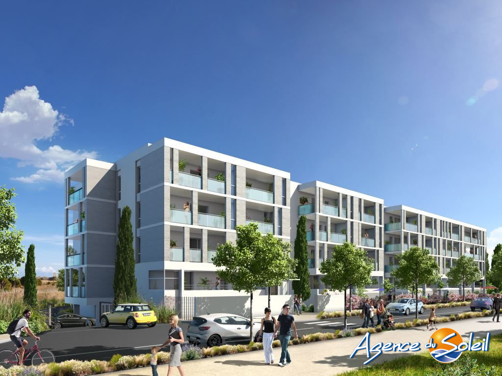 Jardin - Appartement Sérignan (Réf. 09-6965-AGENCEDUSOLEIL)