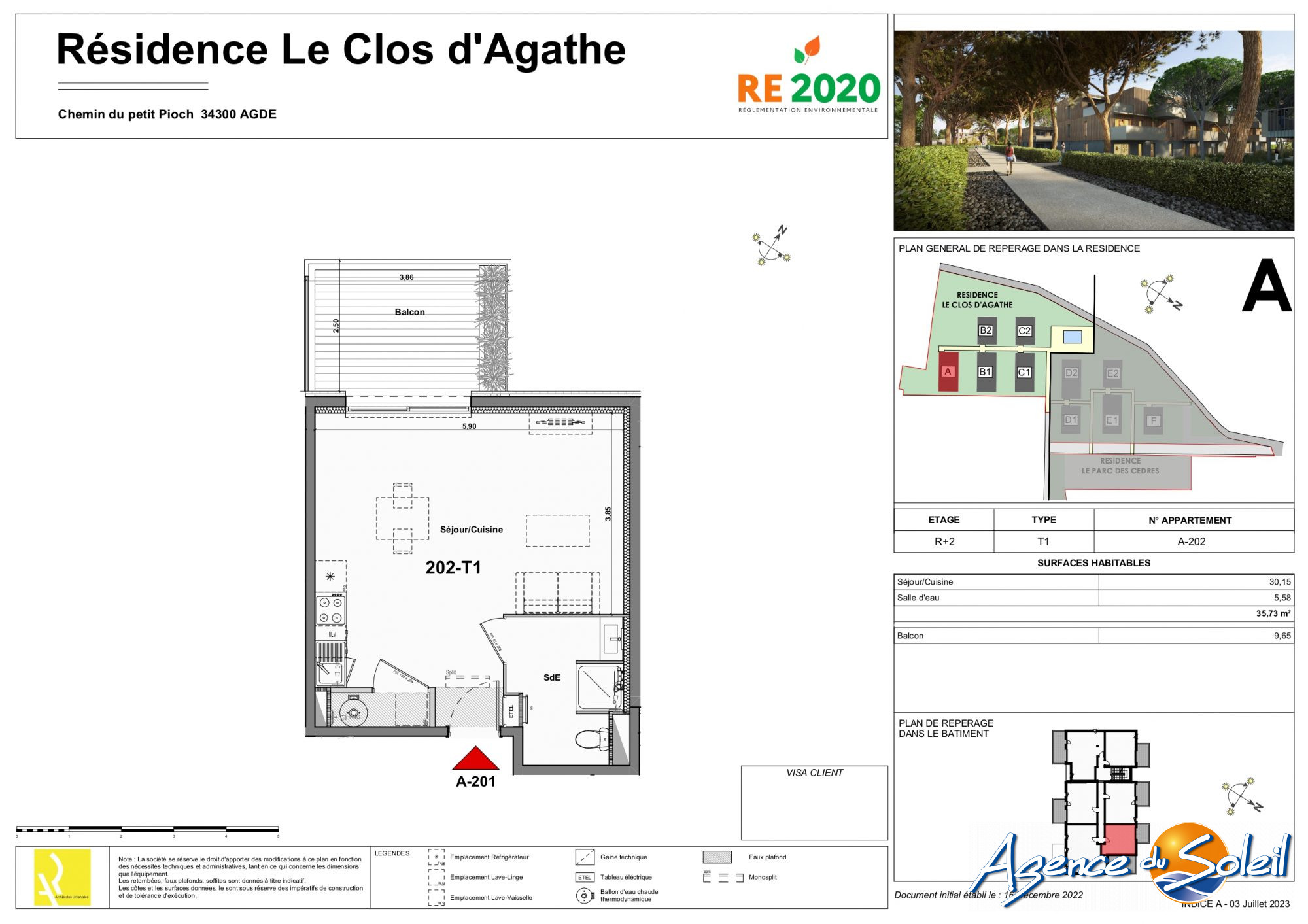 Jardin - Appartement Agde (Réf. 09-7701-AGENCEDUSOLEIL)