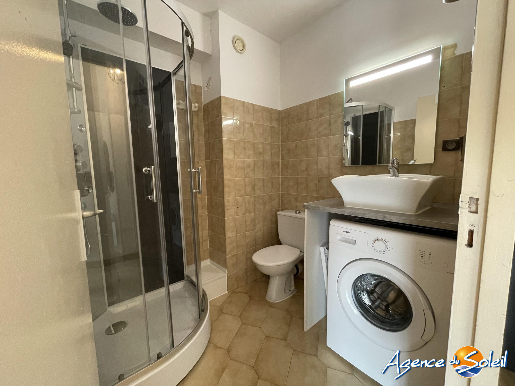 Salle de bain - Appartement Canet-en-Roussillon (Réf. 06-2977-AGENCEDUSOLEIL)