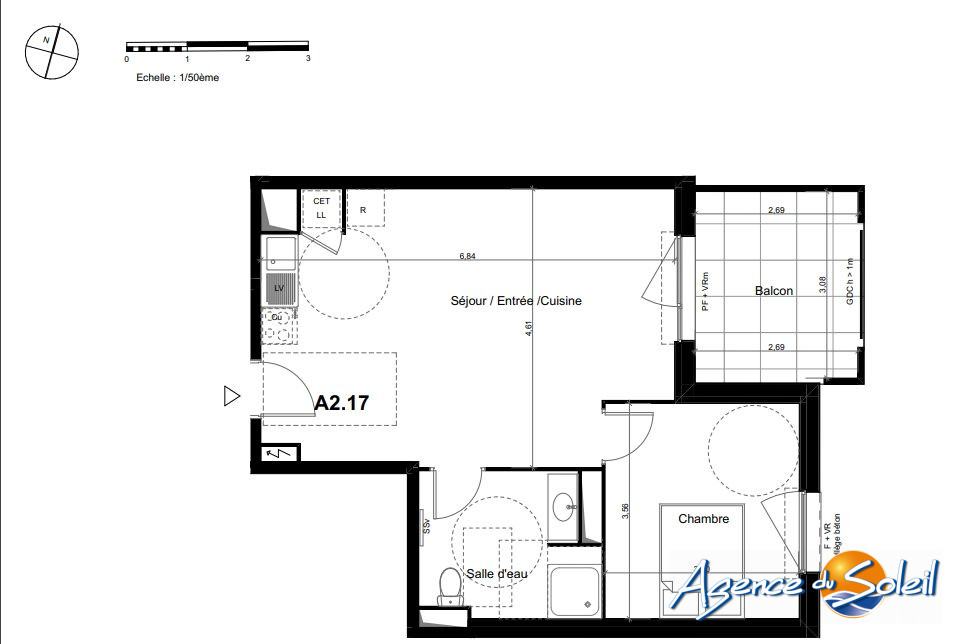 Salle de bain - Appartement Perpignan (Réf. 06-3123-AGENCEDUSOLEIL)