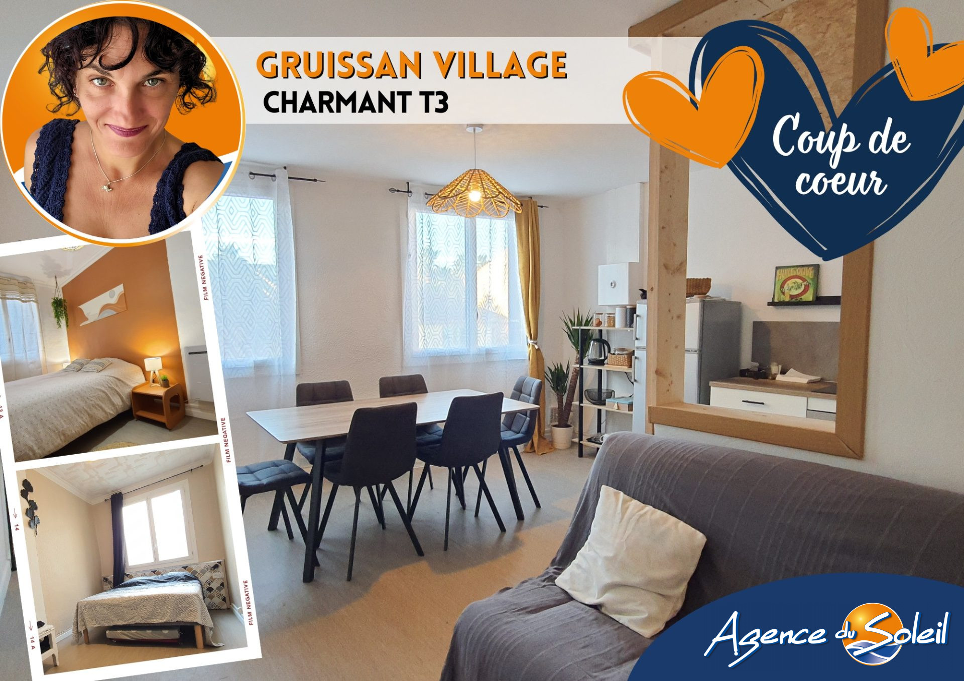 Photo de Coup de cœur assuré pour ce T3 au coeur du Village!