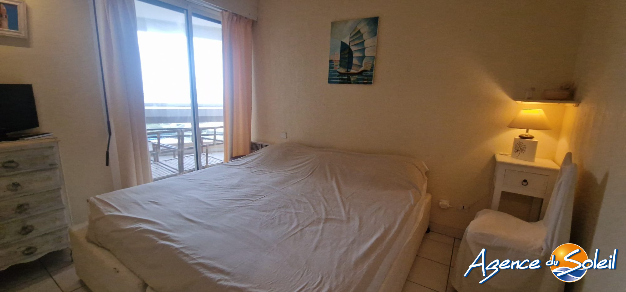 Terrasse - Appartement Canet-en-Roussillon (Réf. 19-10303-AGENCEDUSOLEIL)