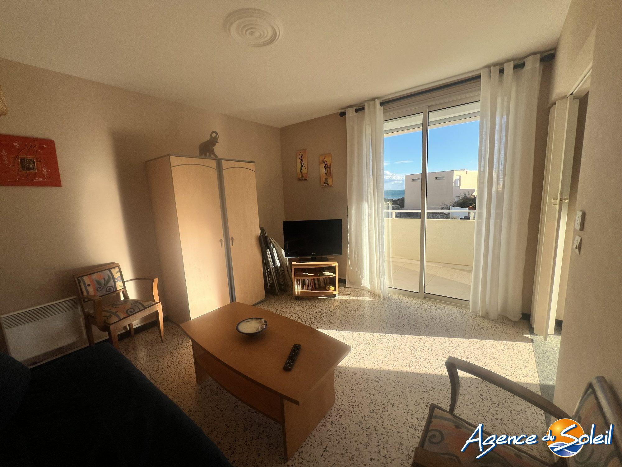 Jardin - Appartement Valras-Plage (Réf. 36-10632-AGENCEDUSOLEIL)