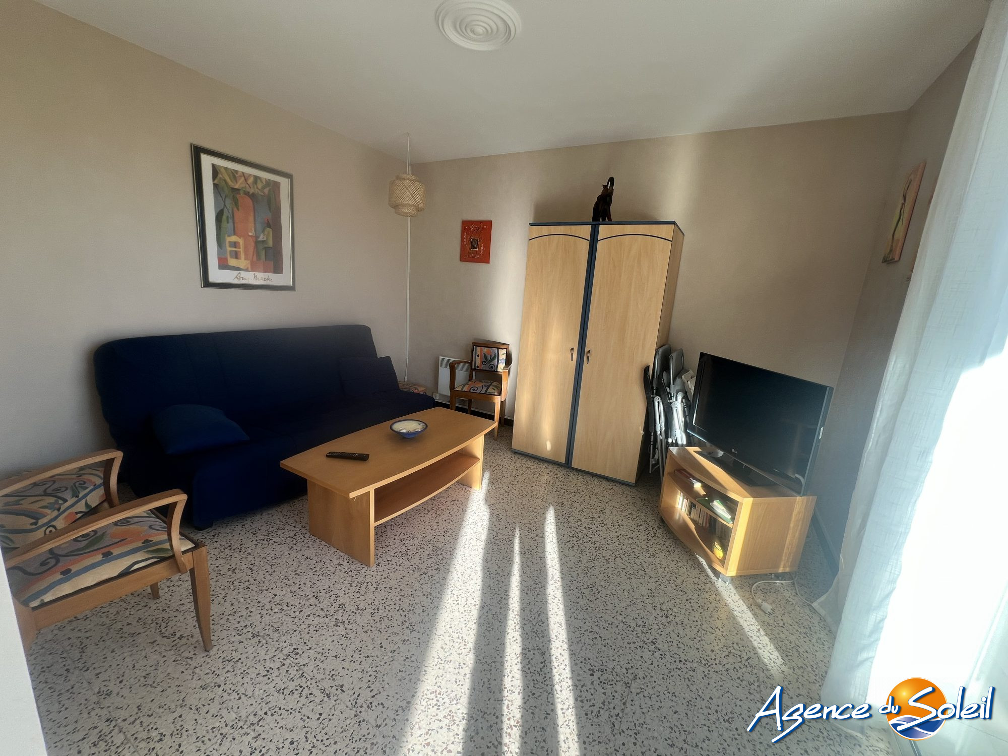 Terrasse - Appartement Valras-Plage (Réf. 36-10632-AGENCEDUSOLEIL)