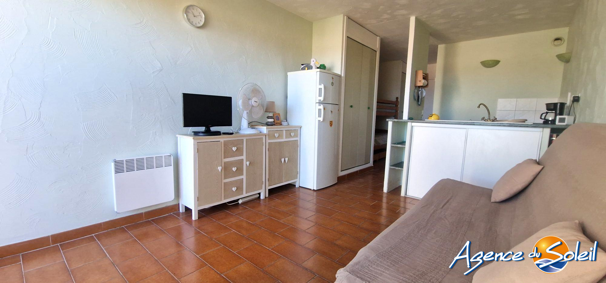 Terrasse - Appartement Canet-en-Roussillon (Réf. 19-11283 AV 11655-AGENCEDUSOLEIL)