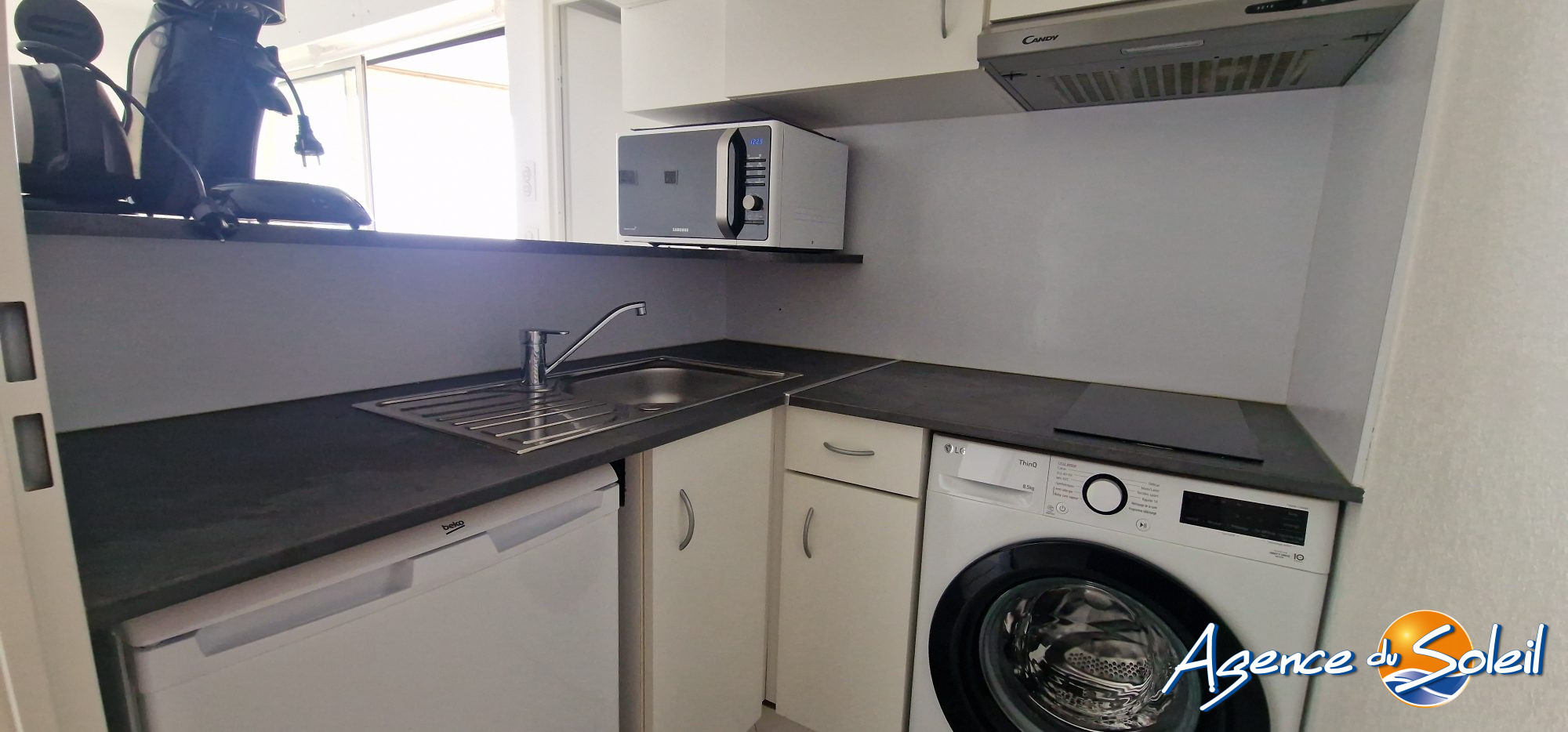 Jardin - Appartement Canet-en-Roussillon (Réf. 19-11300-AGENCEDUSOLEIL)