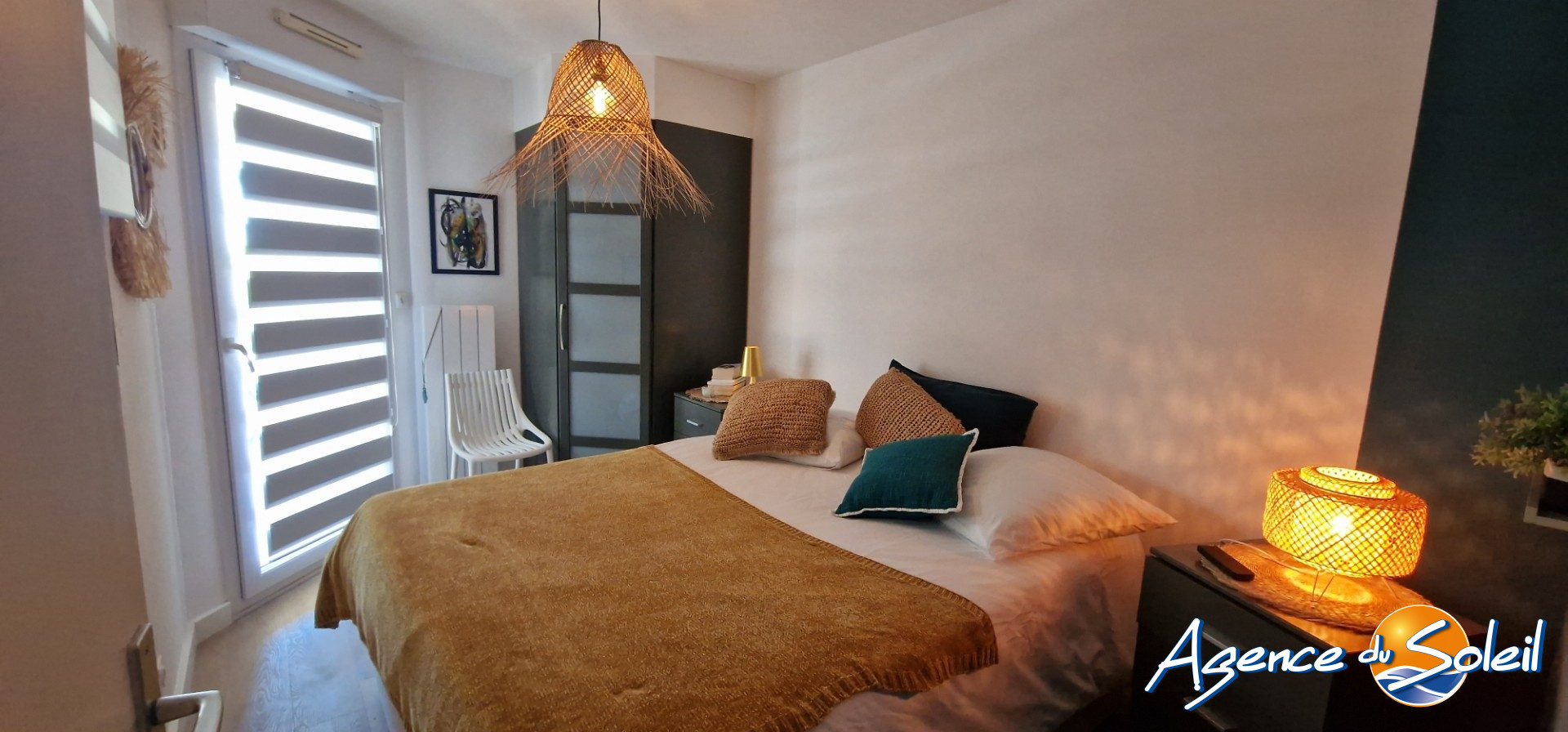 Chambre - Appartement Canet-en-Roussillon (Réf. 19-11444-AGENCEDUSOLEIL)