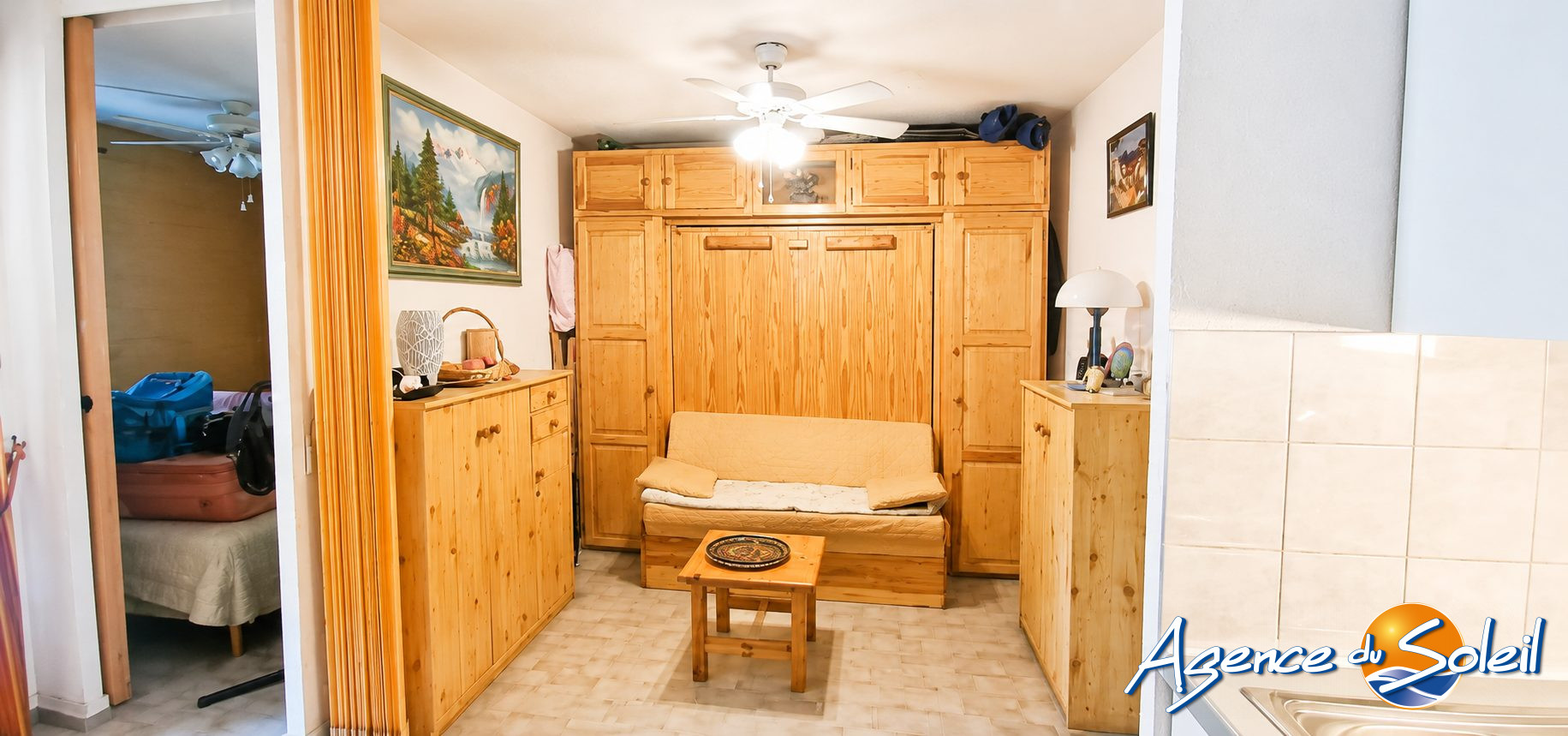 Chambre - Appartement Canet-en-Roussillon (Réf. 19-11475-AGENCEDUSOLEIL)
