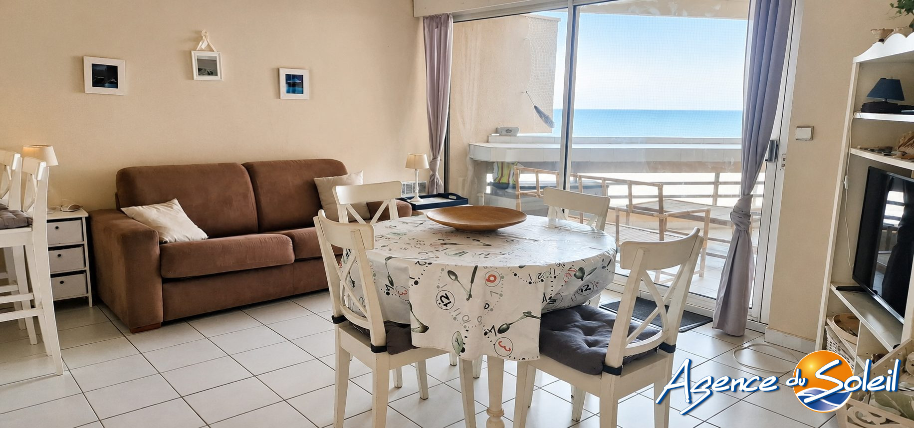 Vue intérieure - Appartement Canet-en-Roussillon (Réf. 19-11464-AGENCEDUSOLEIL)
