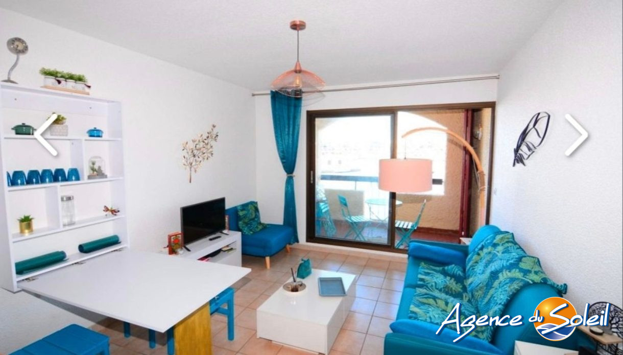 Chambre - Appartement Le Barcarès (Réf. 17-11529-AGENCEDUSOLEIL)