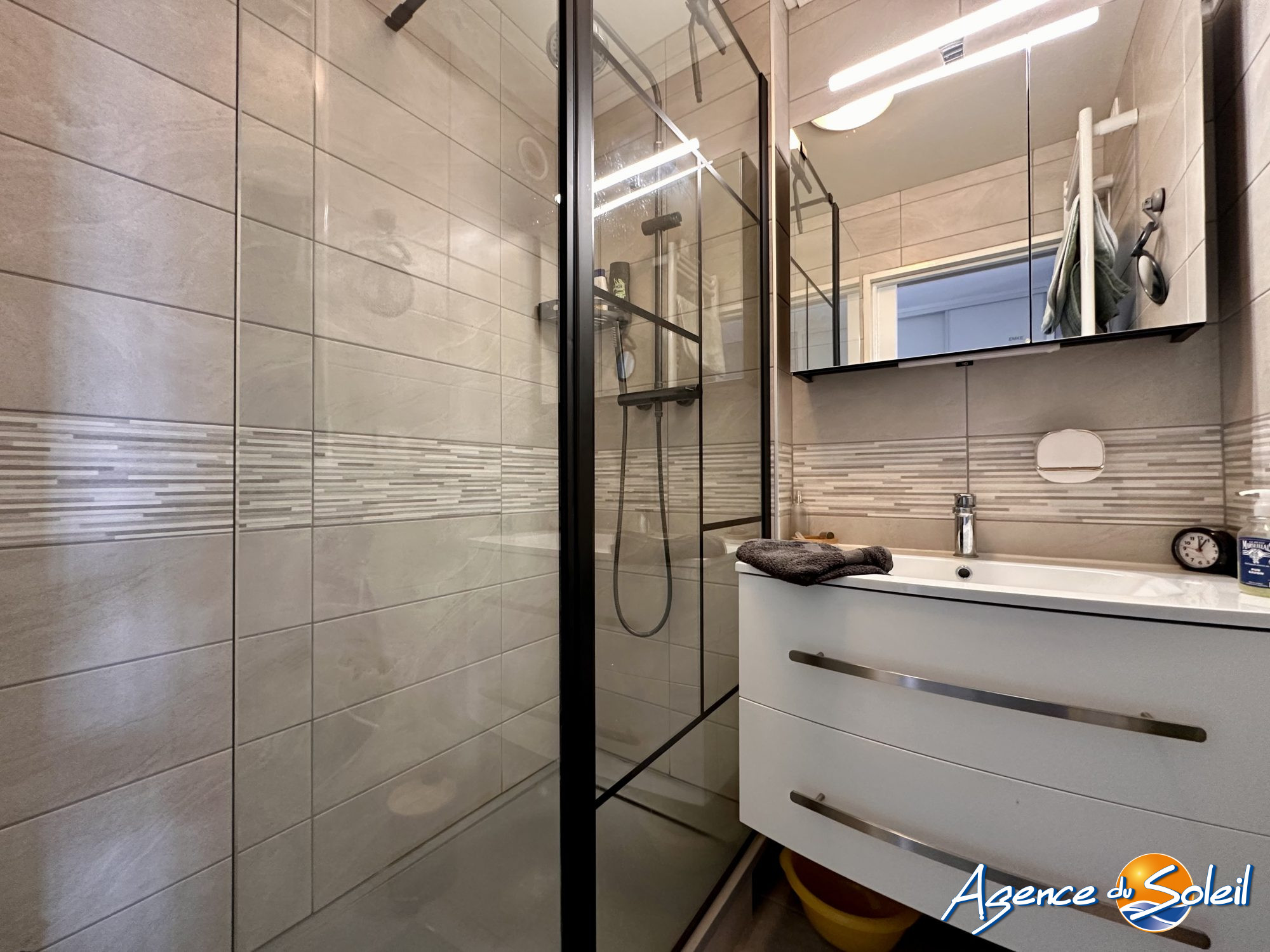 Salle de bain - Appartement Canet-en-Roussillon (Réf. 19-11732-AGENCEDUSOLEIL)