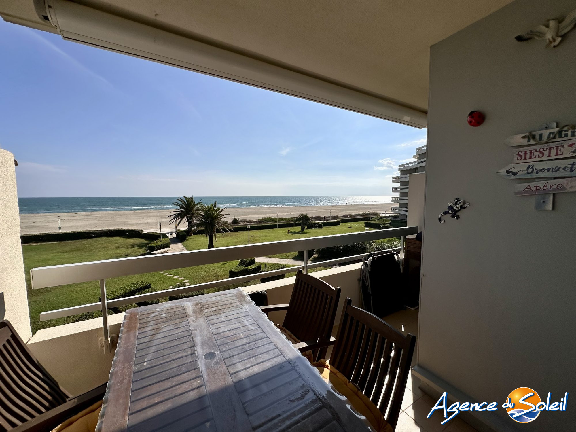 Terrasse - Appartement Canet-en-Roussillon (Réf. 19-11732-AGENCEDUSOLEIL)