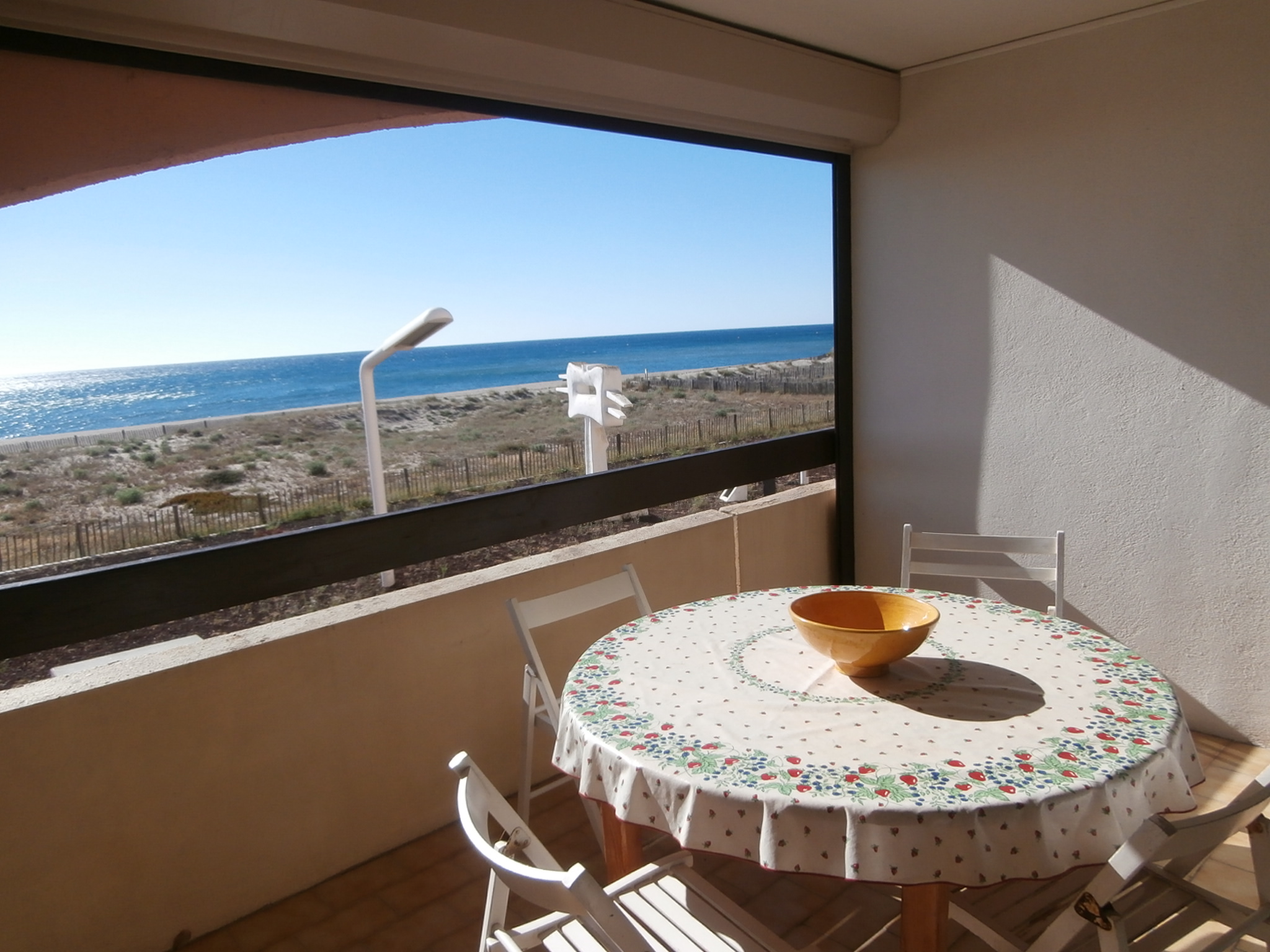 Le Barcares - appart T2 - loggia ouverte face mer - Agence